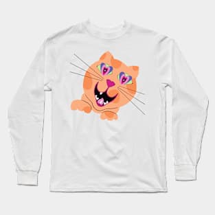 LOVE CAT POLKA Long Sleeve T-Shirt